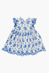 Blue Eyelet Cynthia Dress