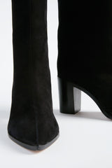 Black Maryana Block Heels