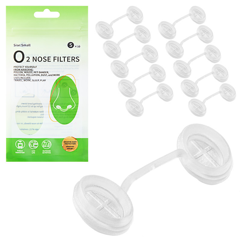 Breathe Cleaner Air Without Wearing A Mask  | Lightweight Nose Filters for Dust, Smoke & Outdoor Work