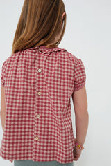 Pink Check Margaret Blouse