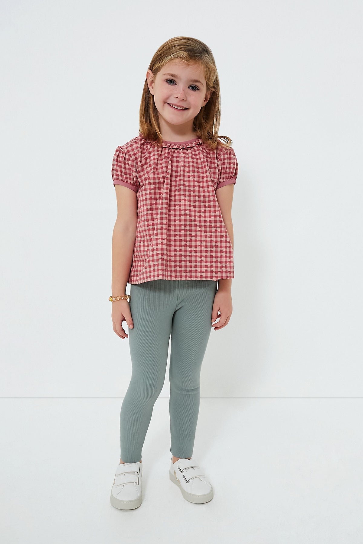 Pink Check Margaret Blouse