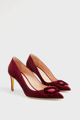 Bordeaux Velvet New Nada Heels