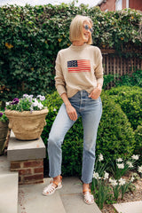 Beachwood Cropped Americana Sweater