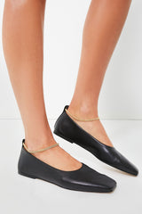 Black Augusta Ballet Flats