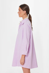 Lavender Oxford Harris Shirt Dress