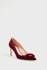 Bordeaux Velvet New Nada Heels