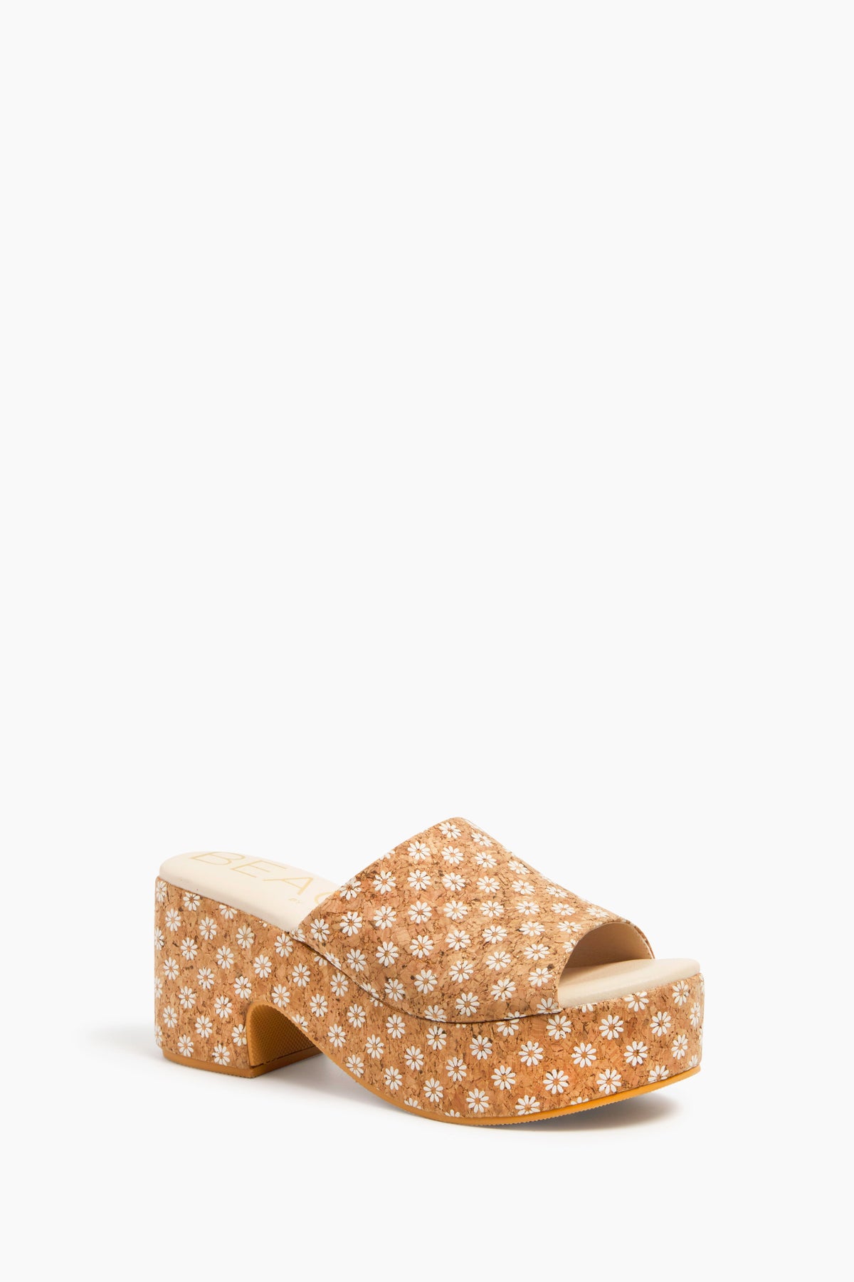 Cork Daisy Terry Heels