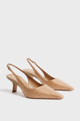 Buff Tan Bianka Sling Back Heels