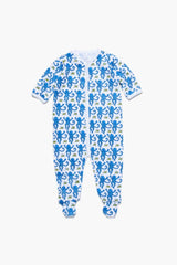 Infant Blue Monkey Footie Pajamas