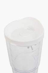 24 oz White Tennis Tumbler
