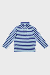 Sky Stripe Parker Long Sleeve Polo