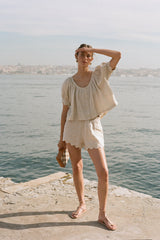 Natural Meliti Bee Sandals