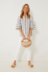 Natural Joanna Straw Braided Band Flat Sandal