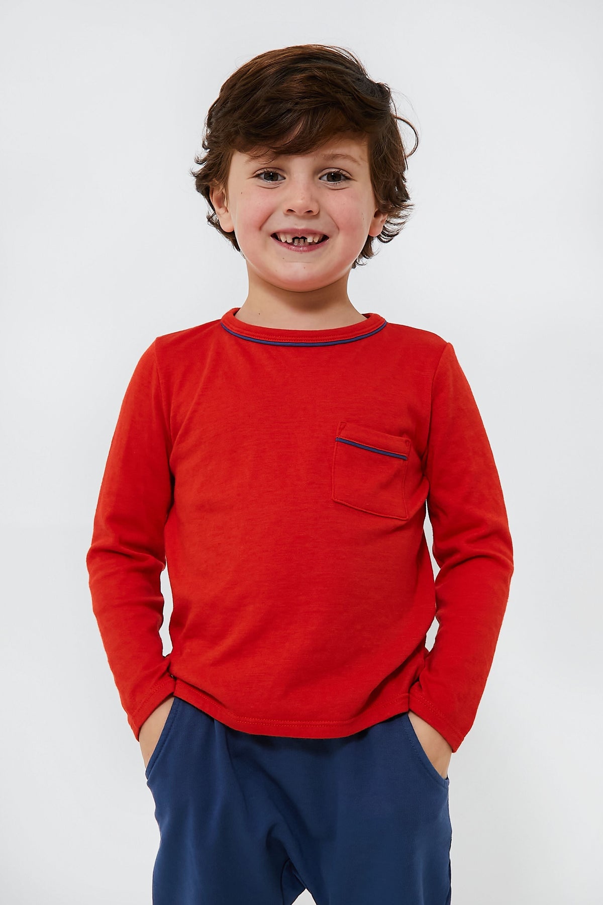 Oso Red Edward Long Sleeve Tee
