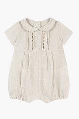 Heather Beige Romper
