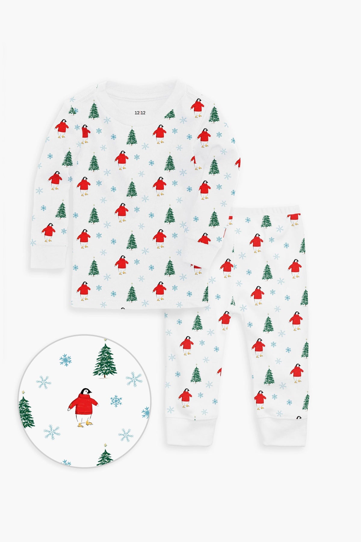 Penguin Wonderland Organic Long Sleeve Pajama Set