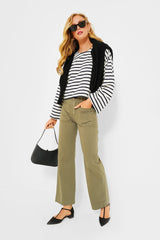 Black Grosgrain Collins Flats