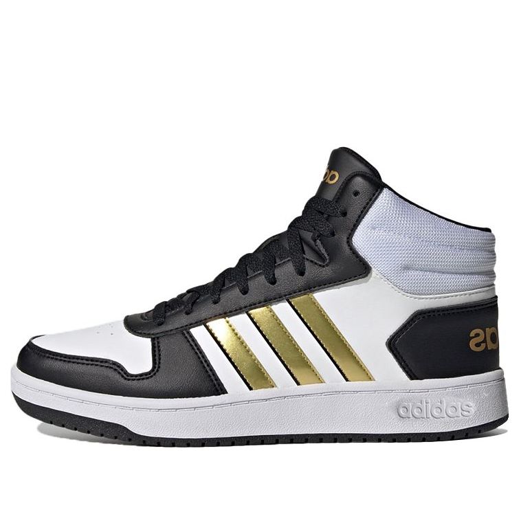 adidas neo Hoops 2.0 Mid 'White Blue Gold' H01197