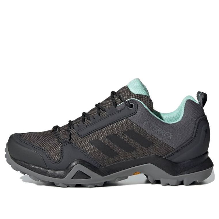 (WMNS) adidas Terrex AX3 GORE-TEX Hiking Shoes - Grey 'Gray Black Green' BC0573