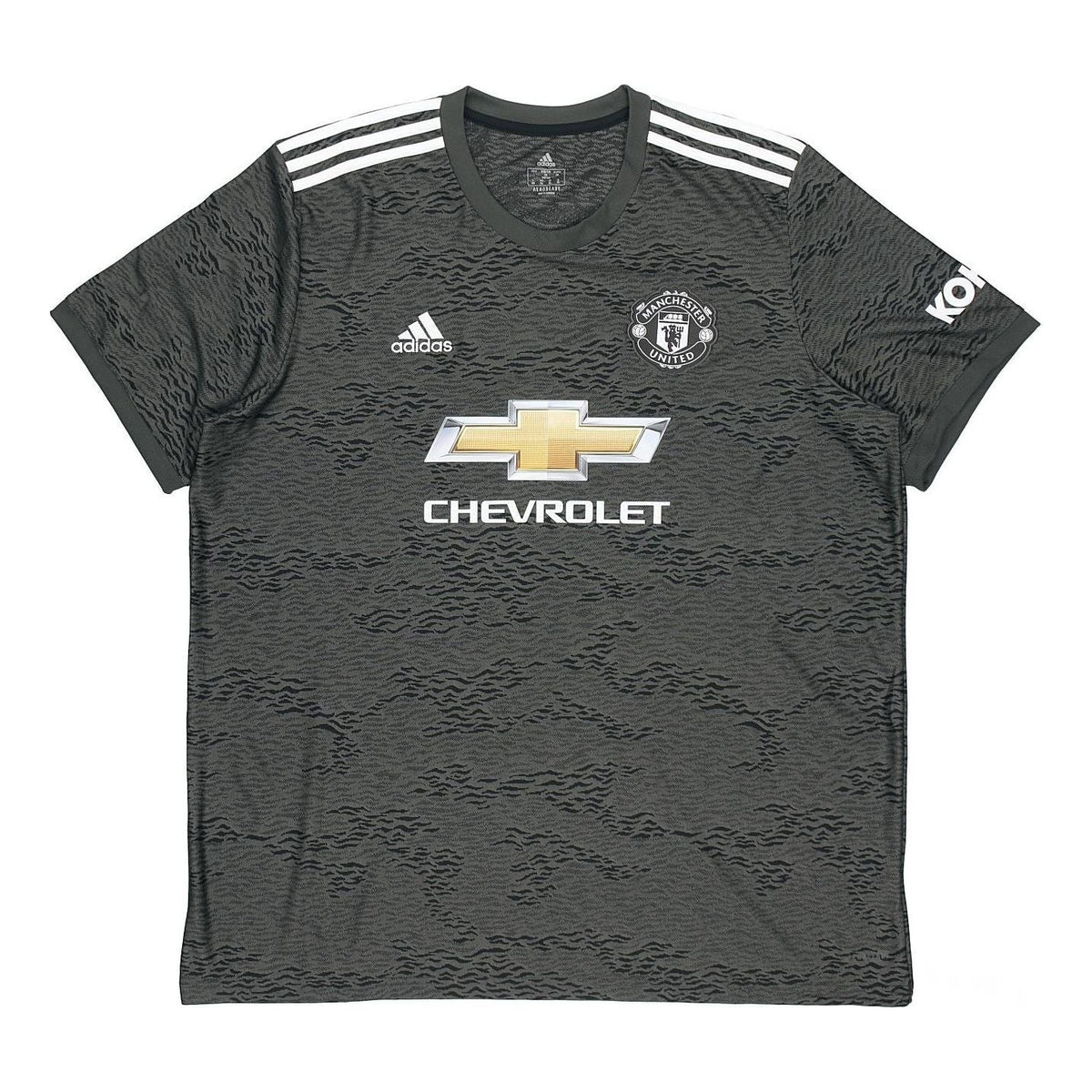 adidas MUFC A JSY 20-21 Season Manchester United Away SW Fan Edition Sports Short Sleeve Jersey Green EE2378