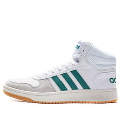 adidas neo HOOPS 2.0 MID 'White Green' EE7385