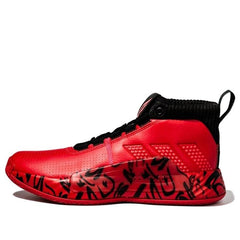 adidas Dame 5 Mid Tops Large Red EE4046
