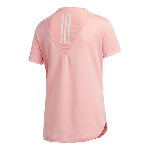 (WMNS) adidas Training 3-Stripes Tee HEAT.RDY Pink FK9619