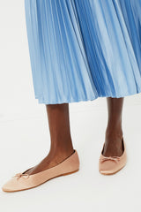 Rose Satin Bodil Flats