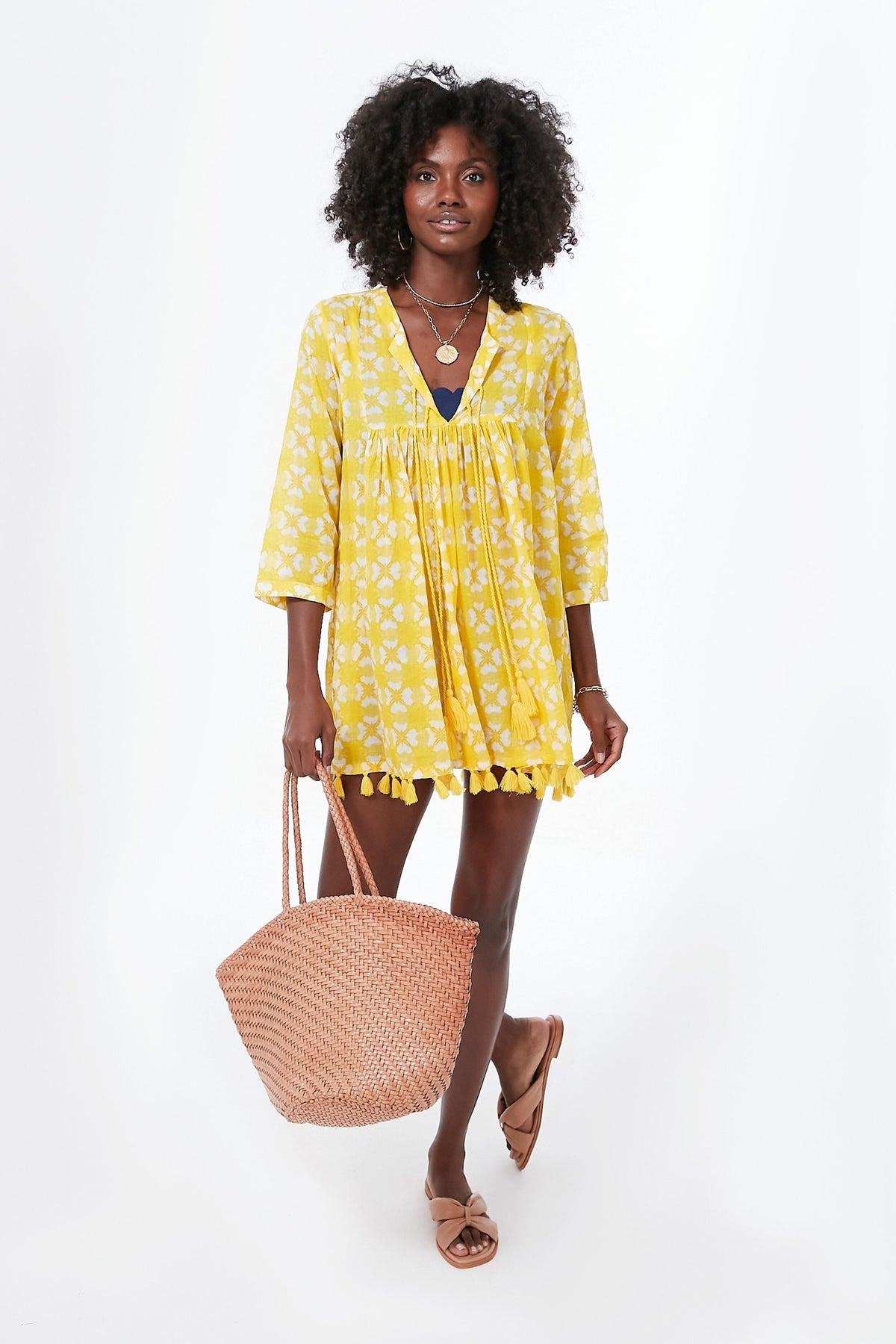 Yellow Barbados Seychelles Tunic