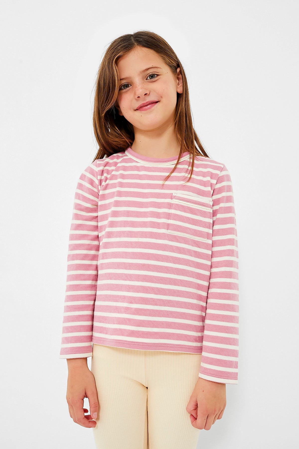 Rose Stripe Edward Long Sleeve Tee