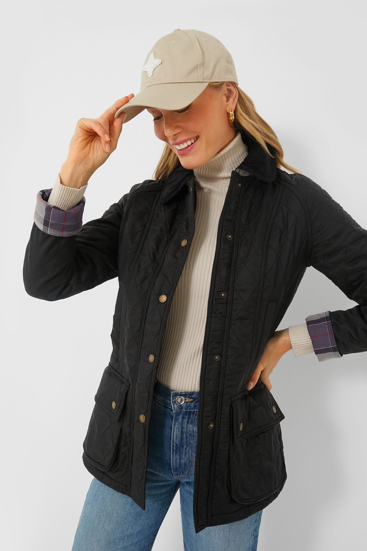 Black Beadnell Polarquilt Jacket