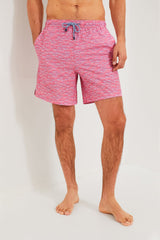 Pink Ruby School of Fish Swim Trunks