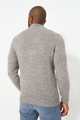 Stone Marl Sid Half Zip