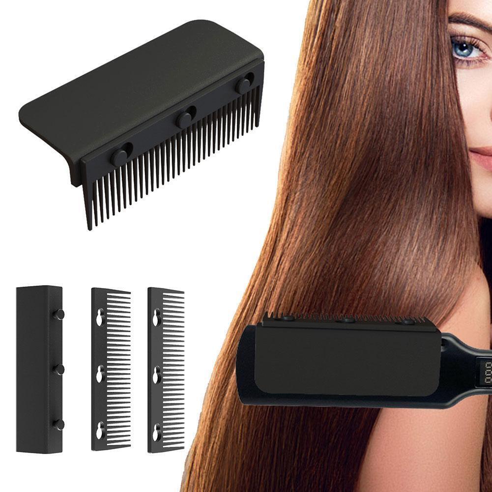Flat Iron Comb Attachments for Easy Hair Straightening Detachable and