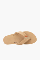 Sierra Brown Premium Leather Single Layer Arch Support Sandal