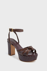 Dark Chocolate Kathleen Platform Heels