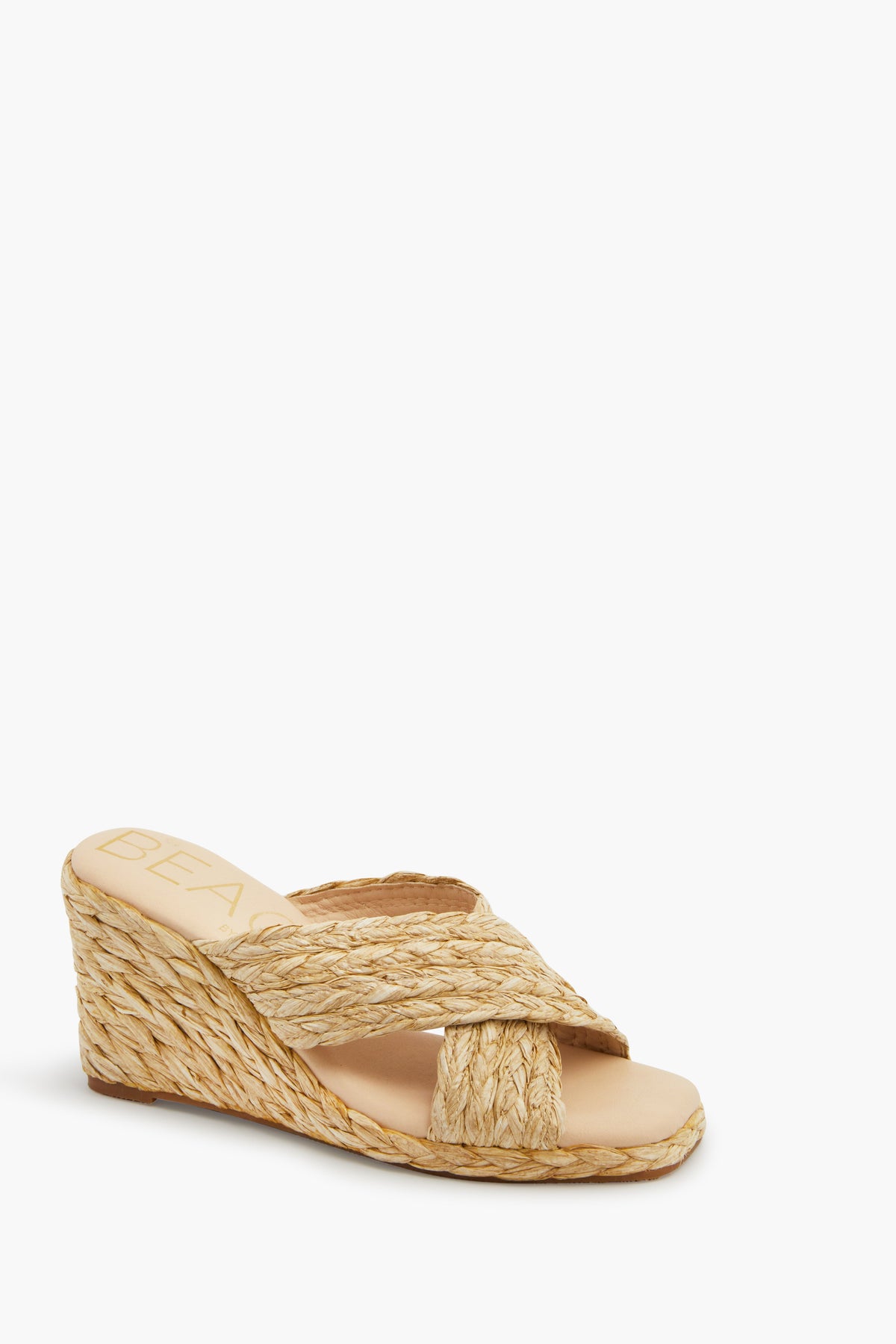 Natural Bondi Wedge Heels
