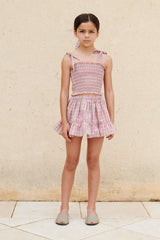 Blossom Check Alice Skirt