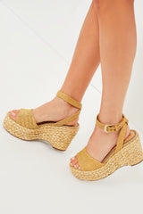 Wicker Raffia April Heels