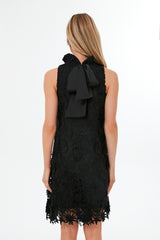 Black Guipure Lace Blythe Dress