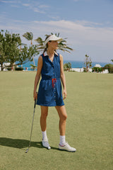 Navy Sleeveless Alcott Golf Dress