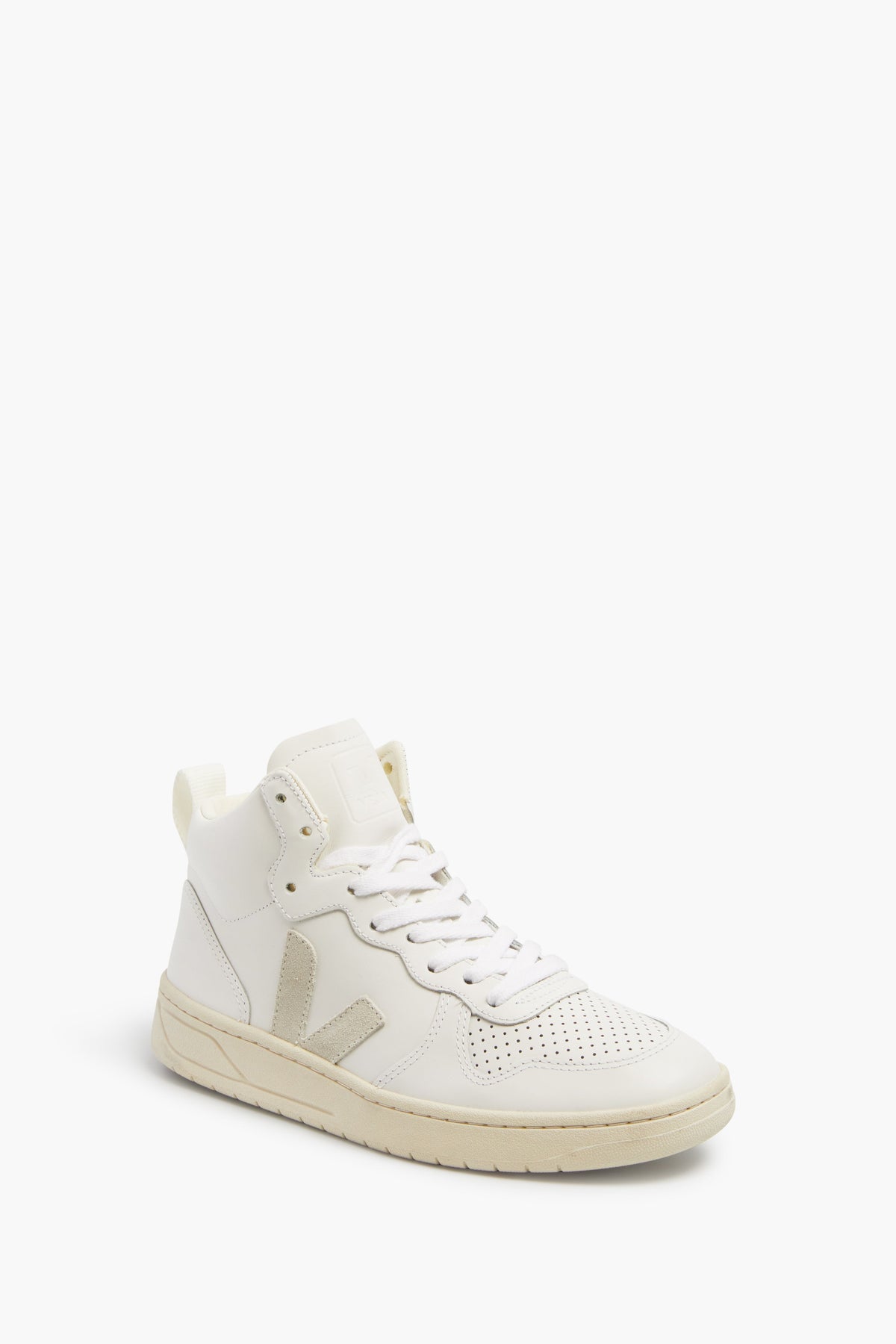 Extra-White Natural V-15 Sneakers