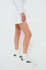 Ceramic White Eyelet Skort