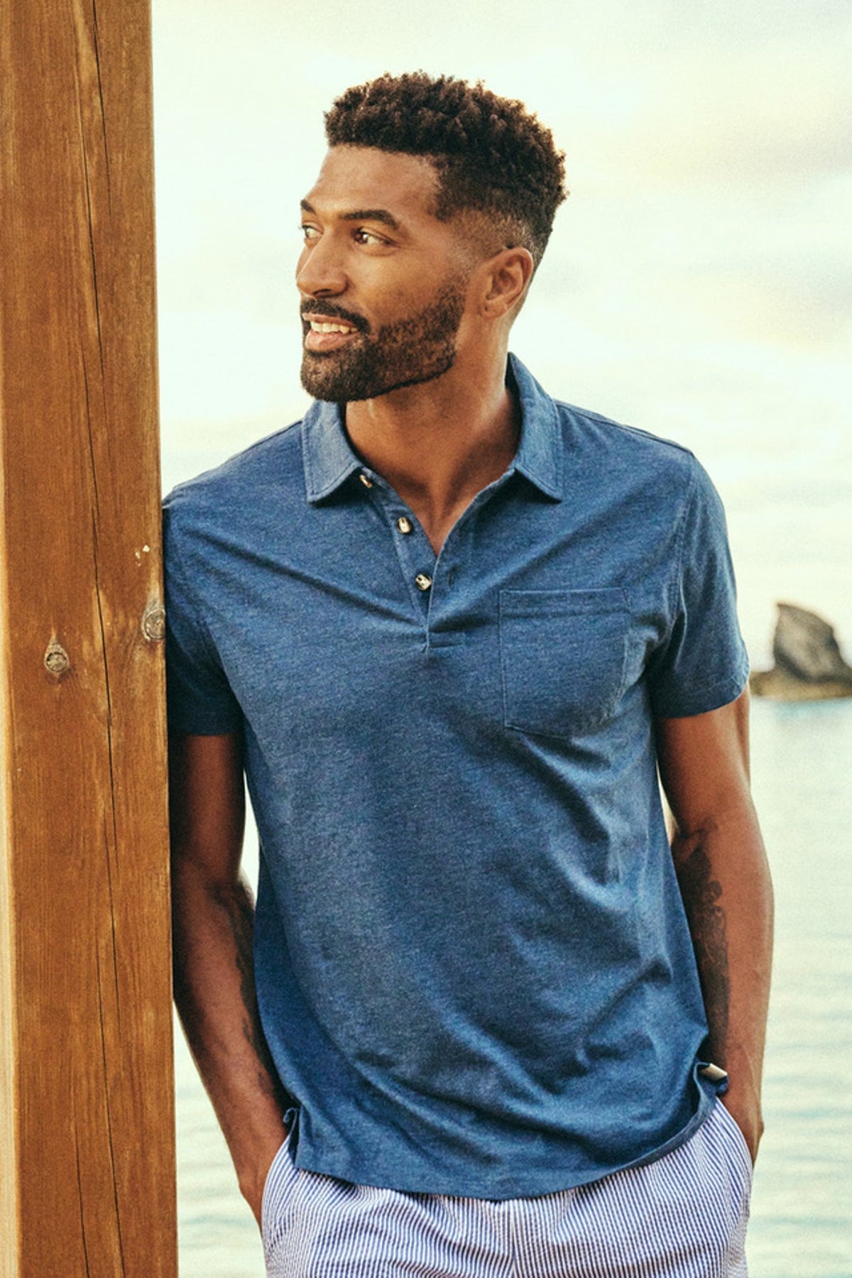 Dark Denim Atlantic Polo
